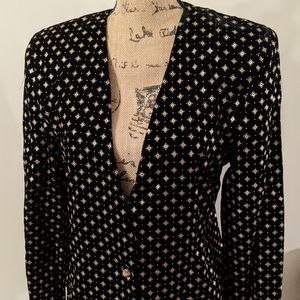 1980s velvet blazer
